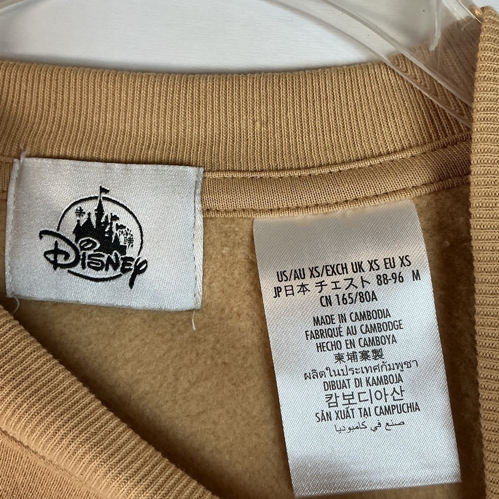 Disney Tan Goofy Skiing Graphic Crewneck Sweater 788 - Picture 3 of 6